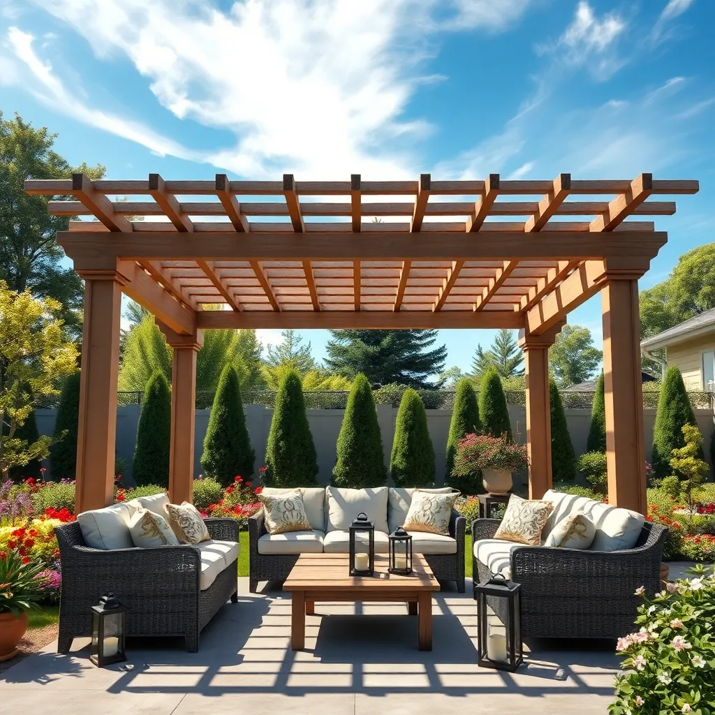 Assemble and Secure the Pergola Structure