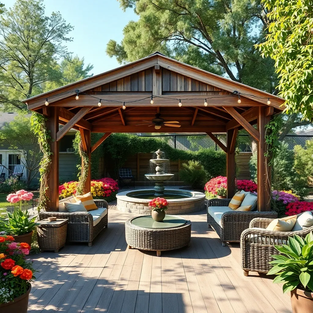 Building a Rustic Wooden Gazebo