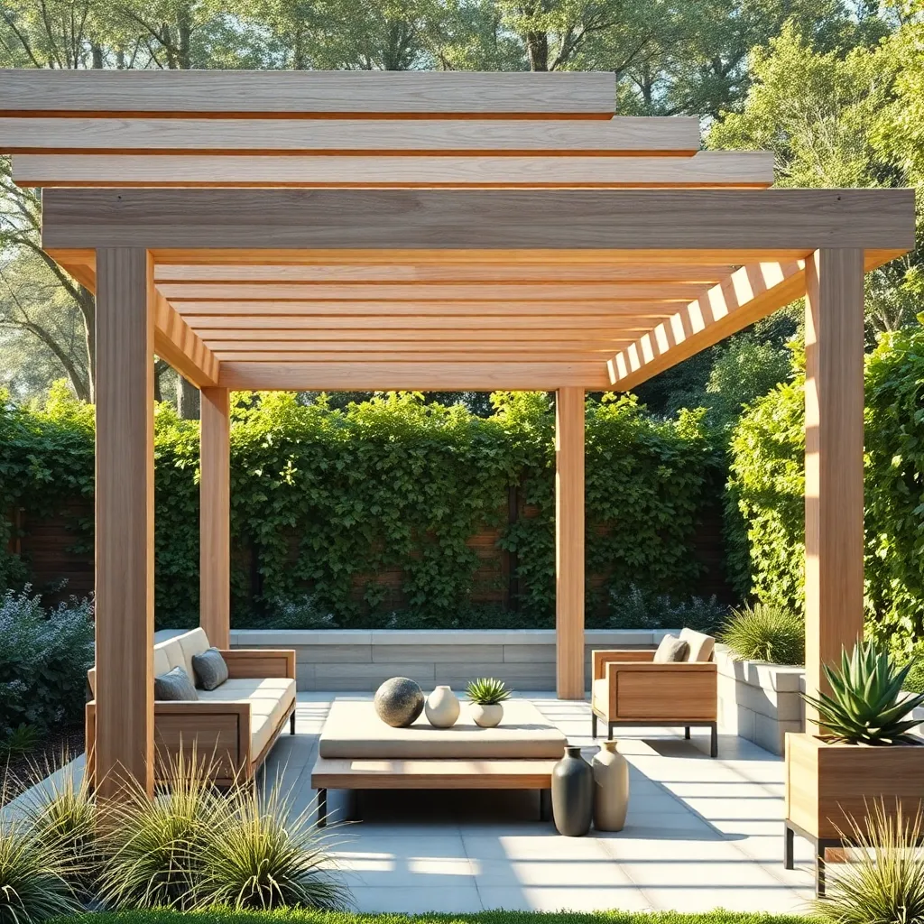 Choose Sleek, Streamlined Pergola Designs