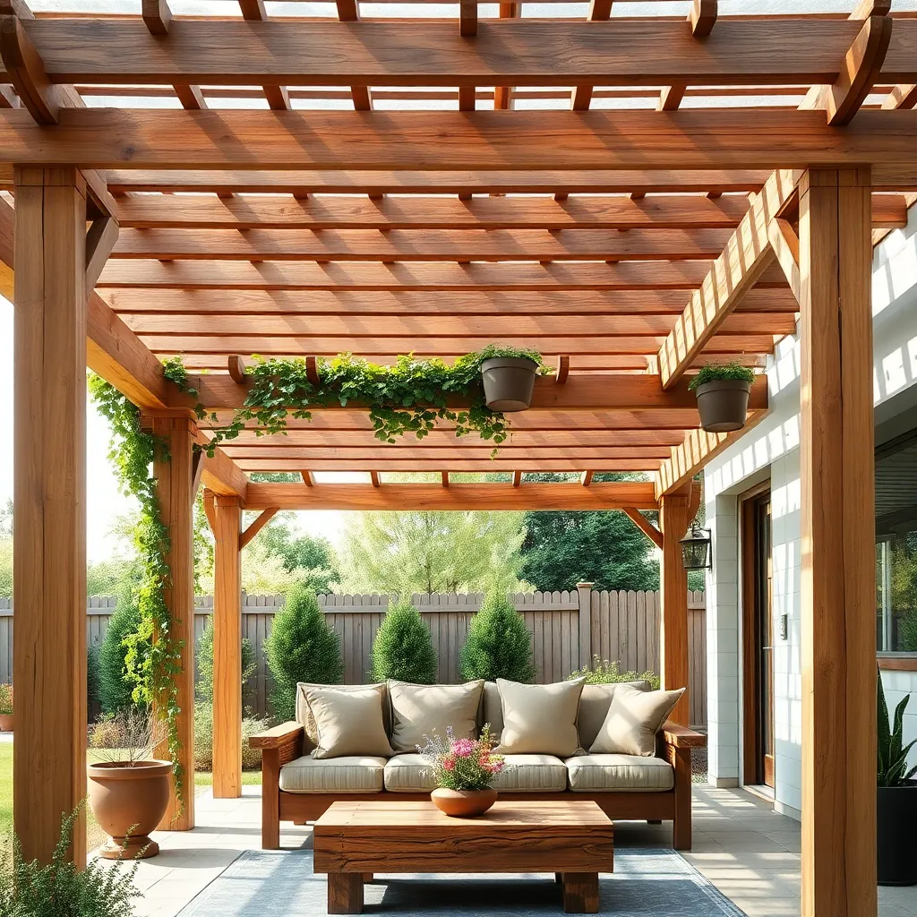 Rustic Wooden Pergola Ideas