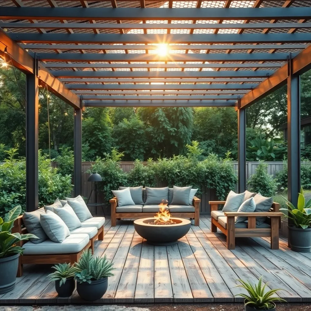 Industrial Chic Pergola (Galvanized Steel)
