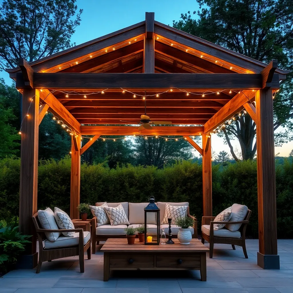 Rustic Farmhouse Pergola (Reclaimed Barn Wood)