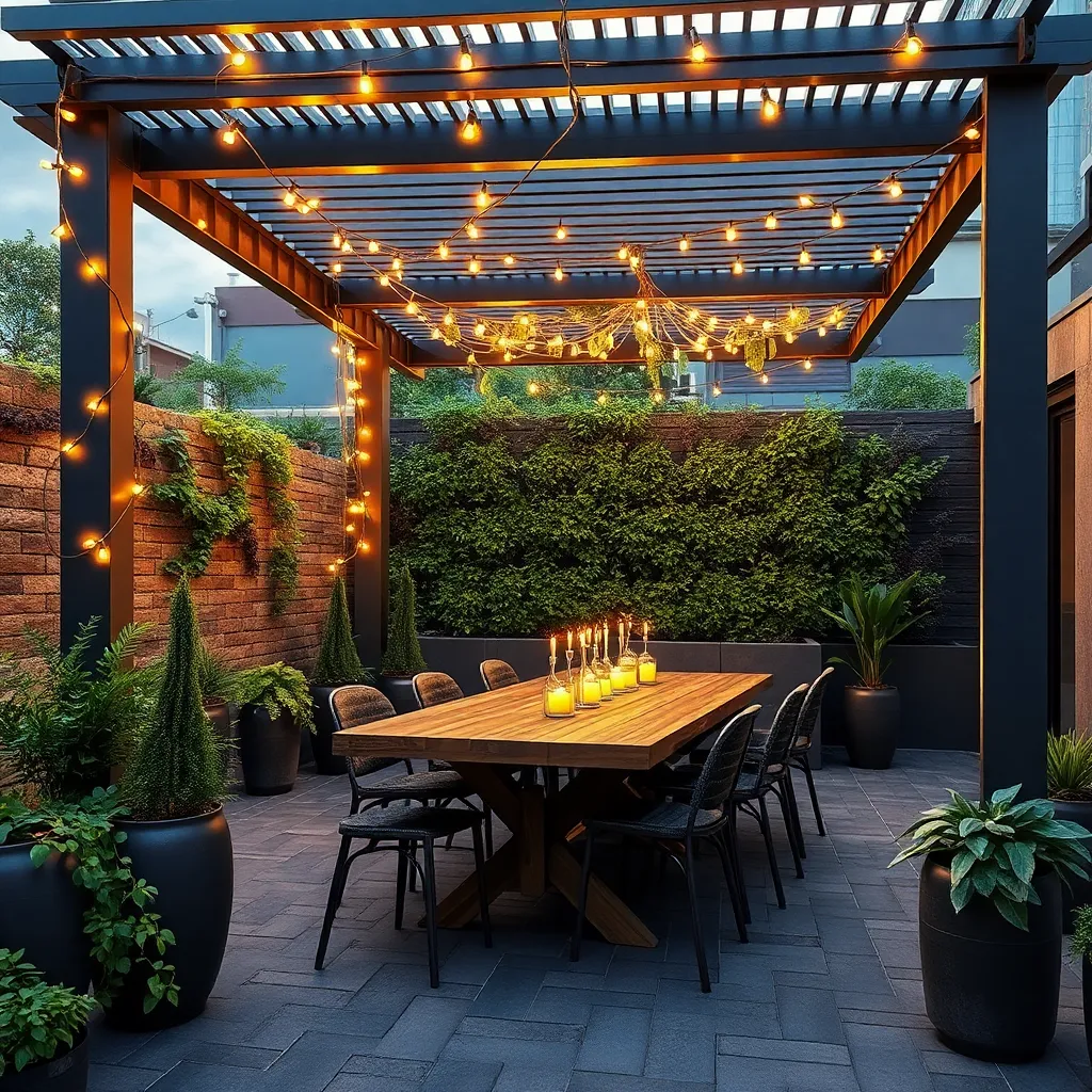 Lighting Solutions for Urban Pergolas