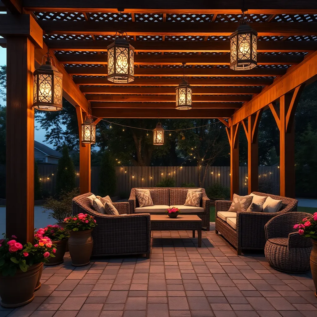 Install Hanging Lanterns for Ambiance