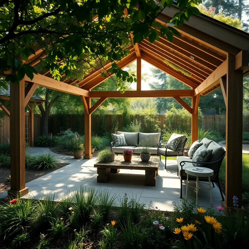 Eco-Friendly Living Roof Gazebo (Green Roof System)