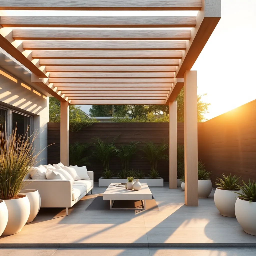 Modern Minimalist Pergola Designs