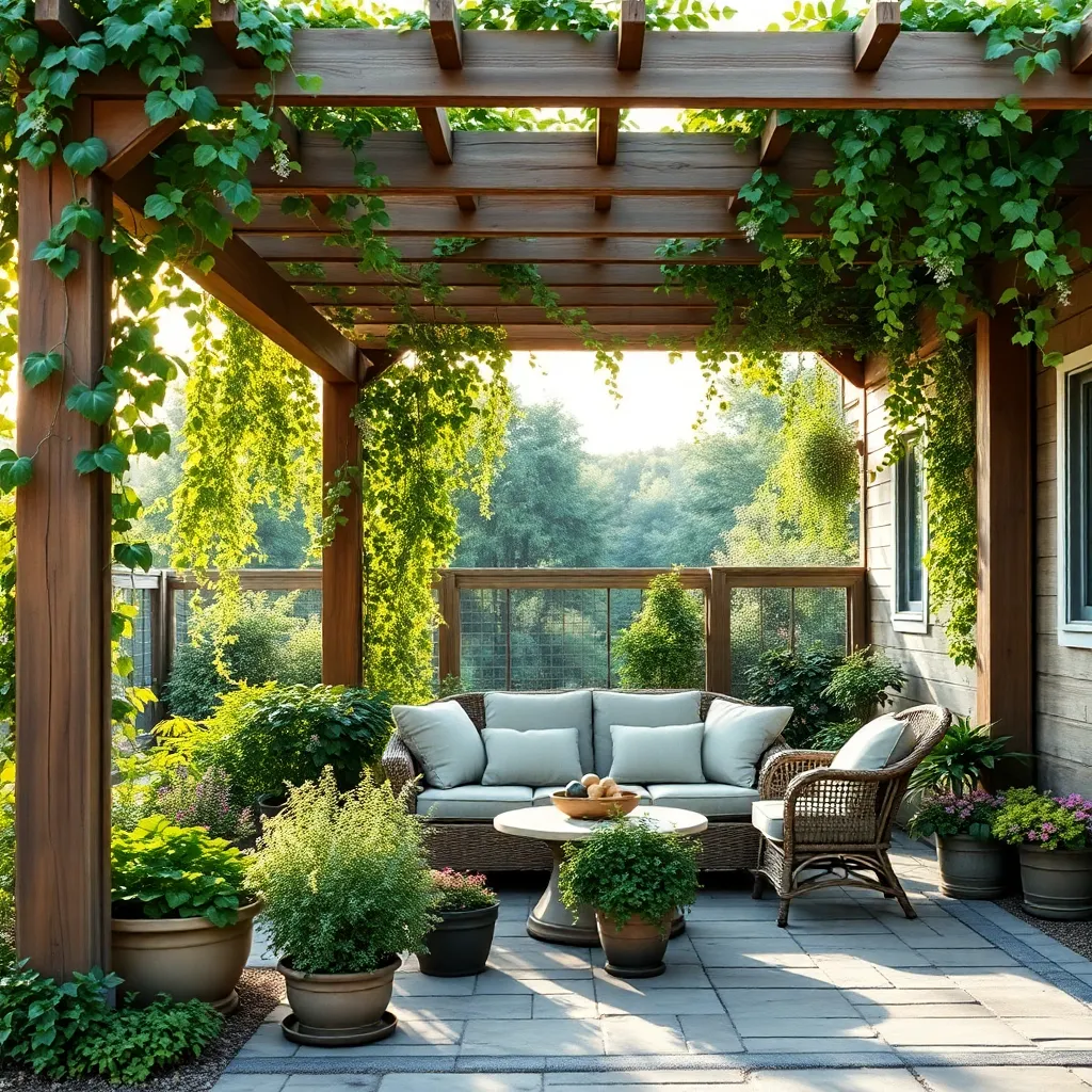 Integrate Climbing Plants for Shade