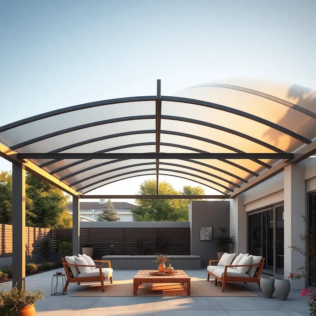 Modern Metal Canopy (Sleek Design with Minimal Maintenance)