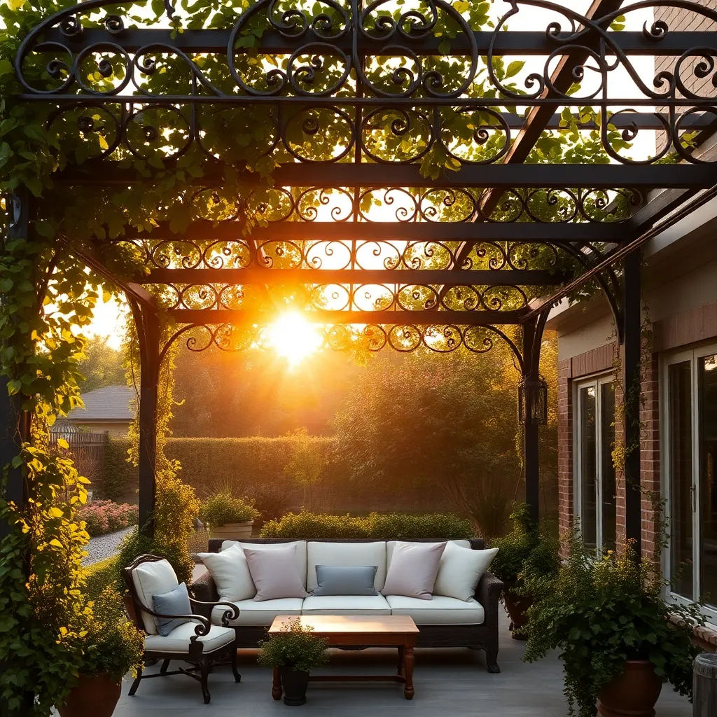 Vintage Victorian Pergola (Ornate Cast Iron)