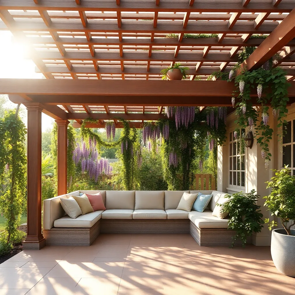 Accent Seating with Climbing Plants