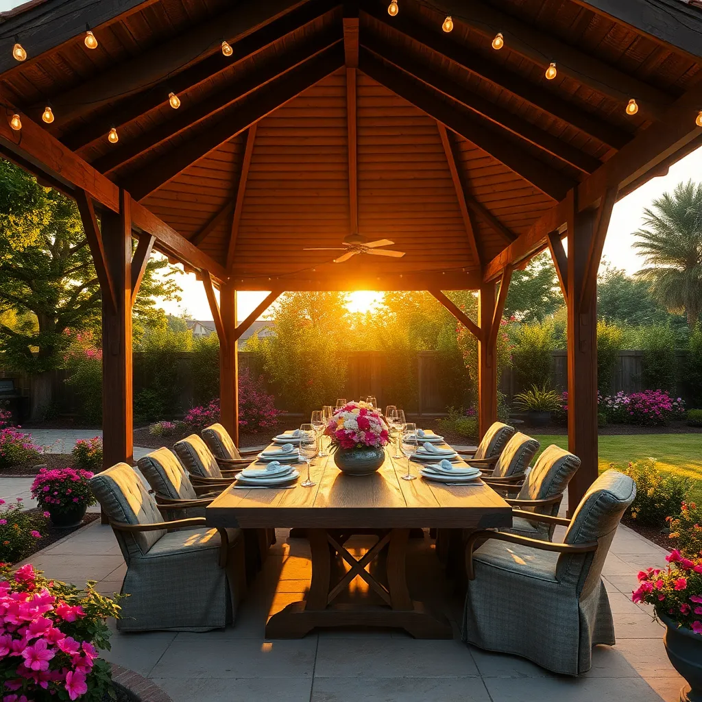 Gazebo Pavilion (Charming Centerpiece for Social Gatherings)