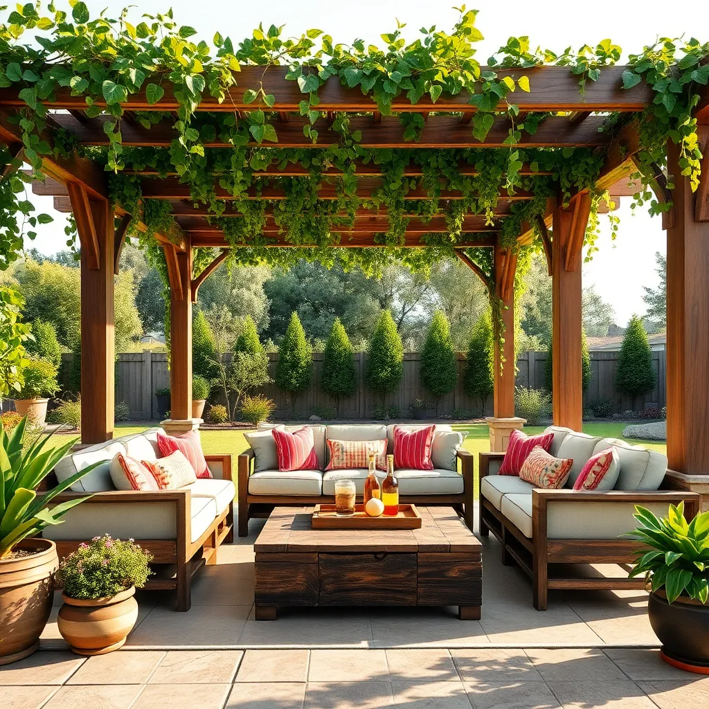 Choosing Furniture for Pergola Lounging