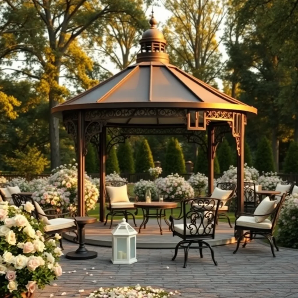 Enchanted Garden Gazebo (Wrought Iron Details)