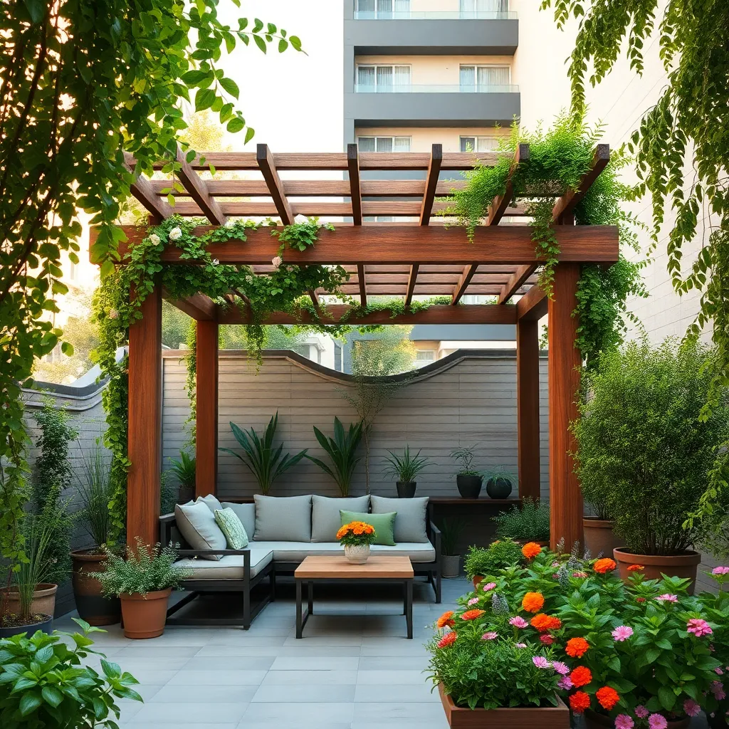 Incorporating Greenery in Small Pergolas