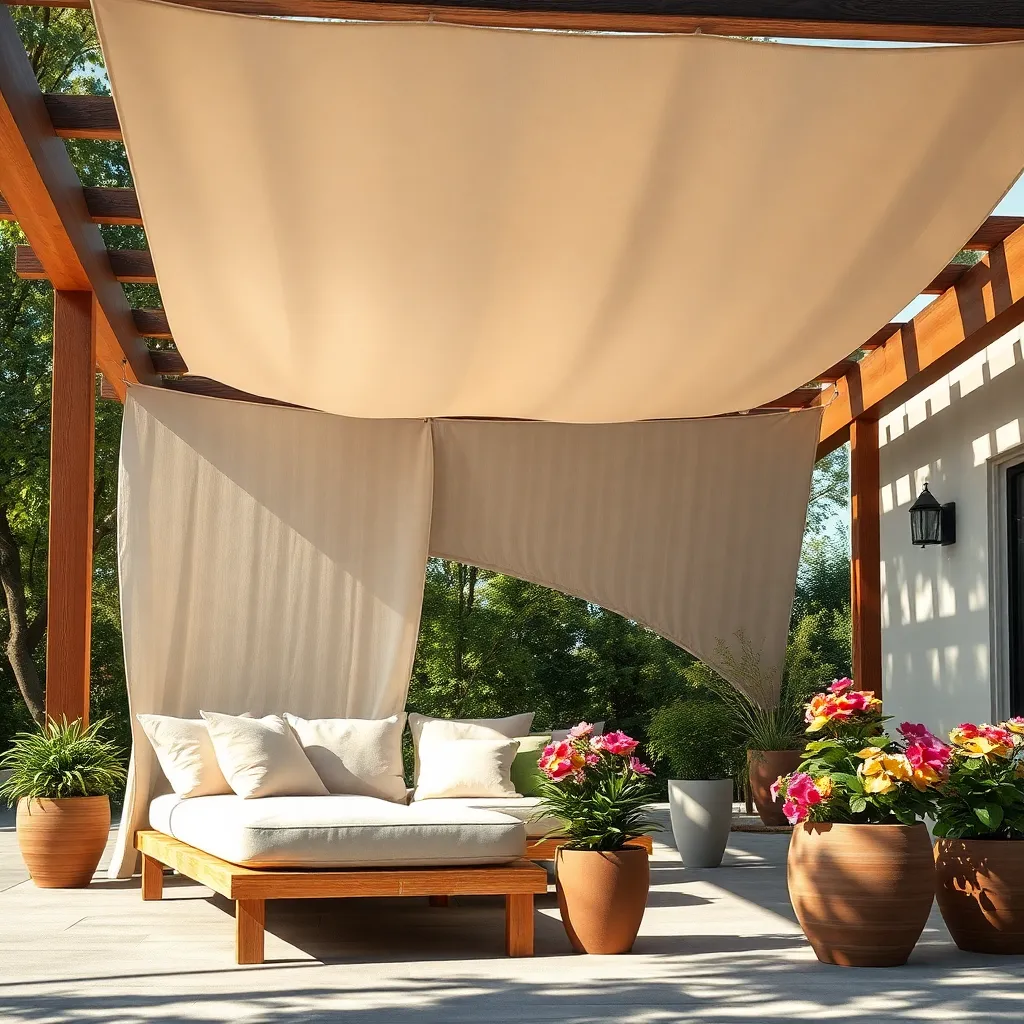 Install a Stylish Fabric Canopy