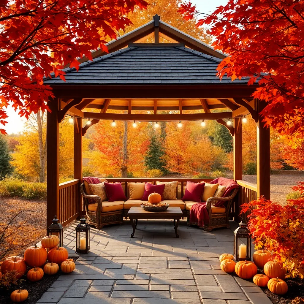 Autumn Ambiance with Cozy Gazebos