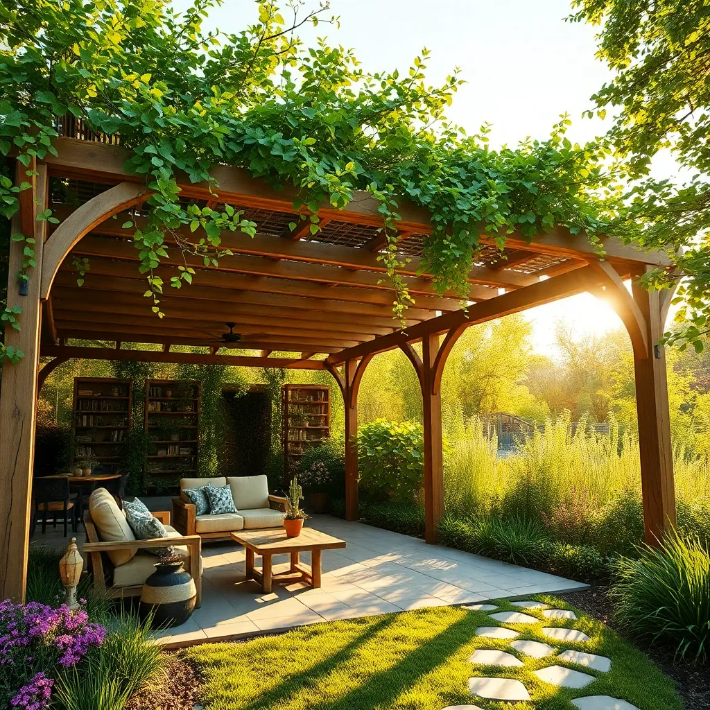Eco-Friendly Green Pergola (Living Plant Canopy)